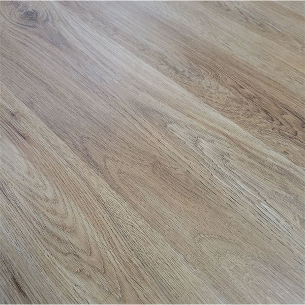 PROTIER Athens 54-in x 7-in 6 mm Brown SPC Vinyl Click Flooring with Underpad