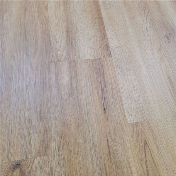 PROTIER Athens 54-in x 7-in 6 mm Brown SPC Vinyl Click Flooring with Underpad