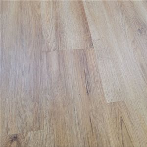 PROTIER Athens 54-in x 7-in 6 mm Brown SPC Vinyl Click Flooring with Underpad