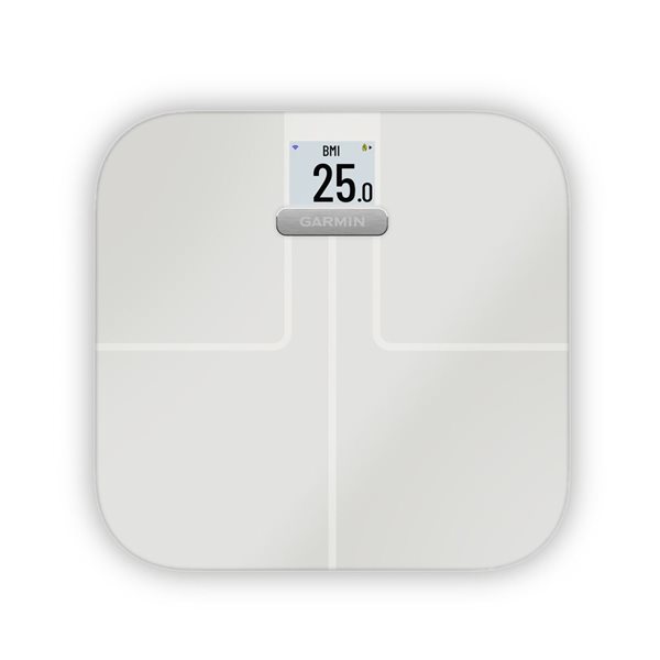 Garmin Index S2 White Smart Scale with Wi-Fi Connectivity