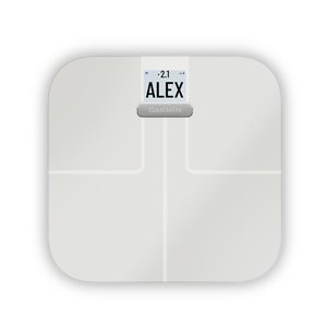 Garmin Index S2 White Smart Scale with Wi-Fi Connectivity