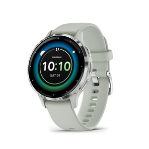 Montre intelligente GPS et tracker d'activité Garmin Venu 3S gris sauge