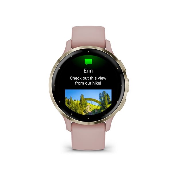 Montre intelligente GPS et tracker d'activité Garmin Venu 3S rose