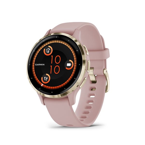 Montre intelligente GPS et tracker d'activité Garmin Venu 3S rose