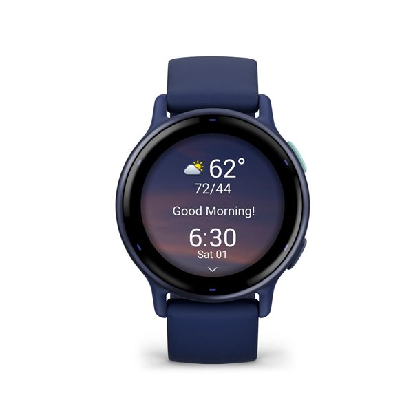 Montre intelligente GPS et tracker d'activité Garmin vívoactive 5 bleu marine