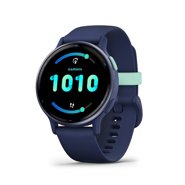 Montre intelligente GPS et tracker d'activité Garmin vívoactive 5 bleu marine