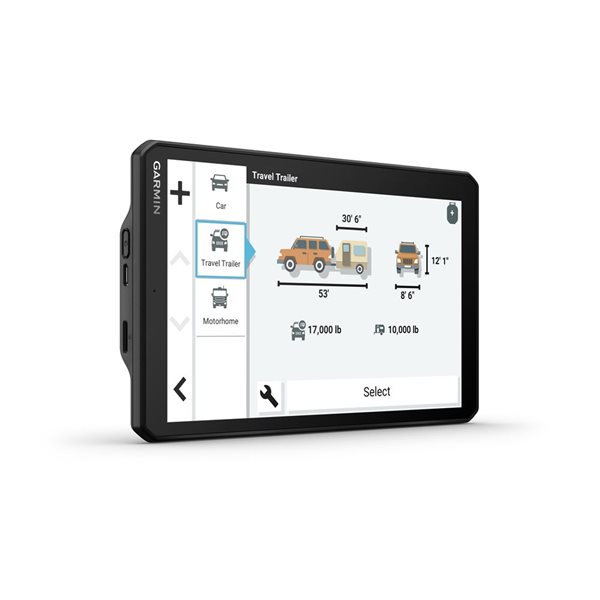 Garmin RV 895 Black GPS with 8-in Display and Traffic Alerts