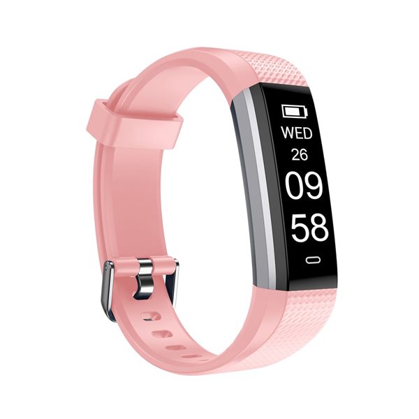 Letscom by Letsfit ID115 Pink Health and Fitness Tracker and Smartwatch