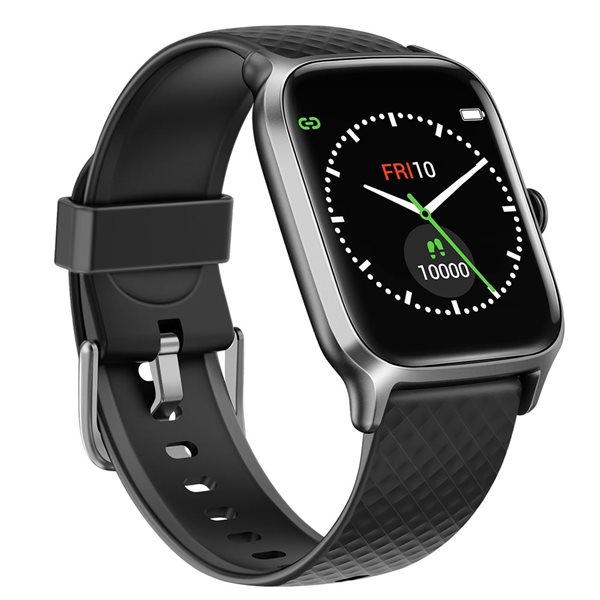 Letsfit EW1 Black Smart Watch and Fitness Tracker with Heart Rate