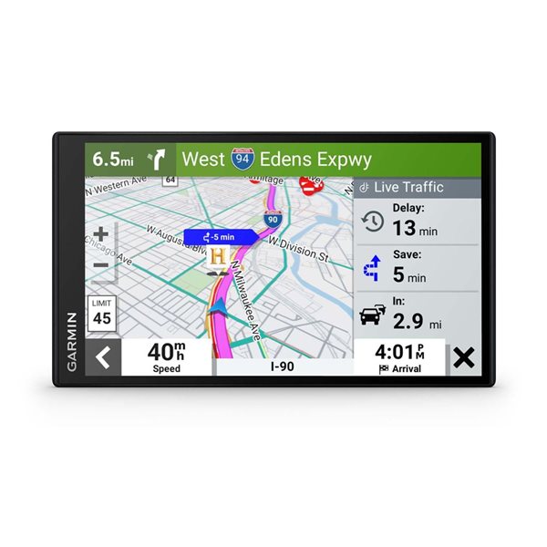 Garmin DriveSmart 76 MT Black GPS with 7.0-in Display Featuring Traffic Alerts