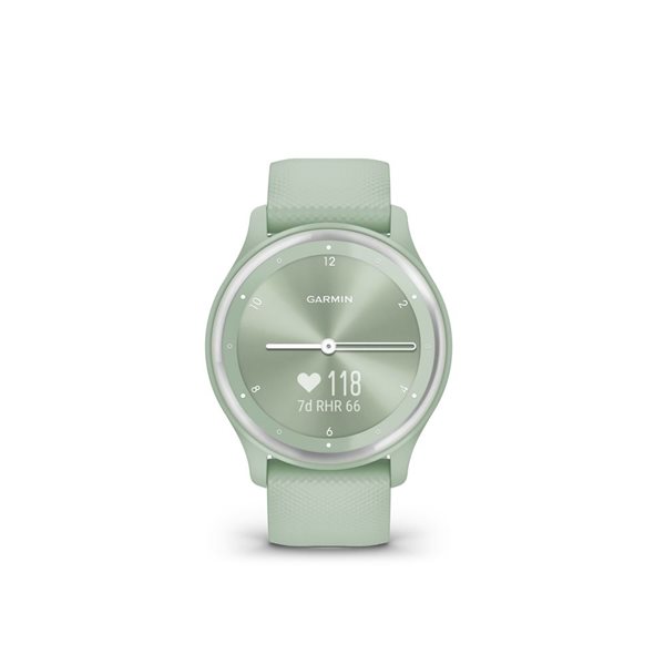 Montre intelligent Garmin vivomove Sport GPS et tracker d’activité couleur menthe fraîche