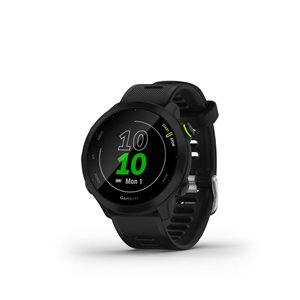 Montre intelligent de course et suivi de la condition physique Garmin Forerunner 55 GPS noir