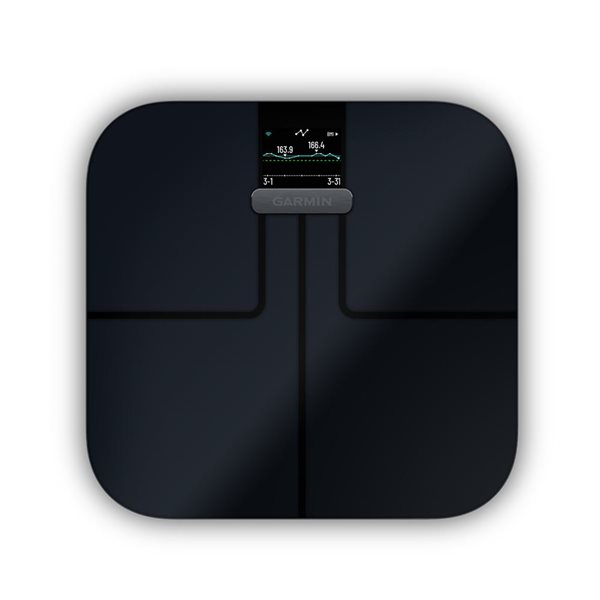 Garmin Black Index S2 Smart Scale with Wi-Fi Connectivity