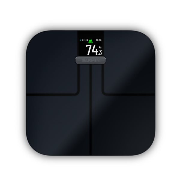 Garmin Black Index S2 Smart Scale with Wi-Fi Connectivity