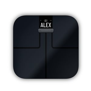 Garmin Black Index S2 Smart Scale with Wi-Fi Connectivity