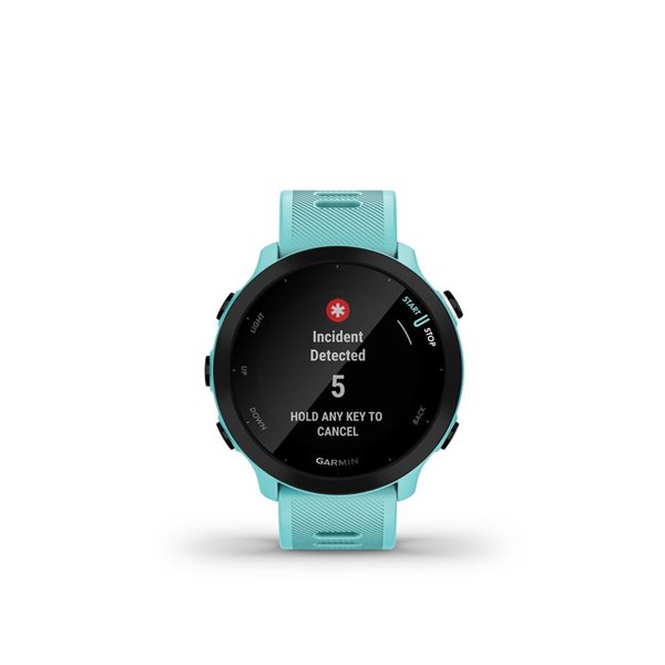 Montre intelligent de course et suivi de la condition physique Garmin Forerunner 55 GPS turquoise