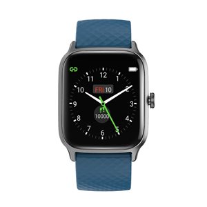 Montre intelligente et tracker Letsfit EW1 bleue avec moniteur de fréquence cardiaque
