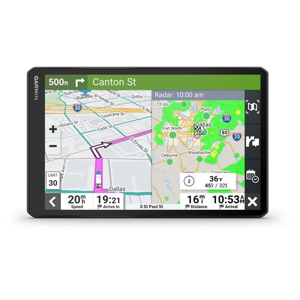 Garmin RV 1095 Black GPS with 10-in Display and Traffic Alerts