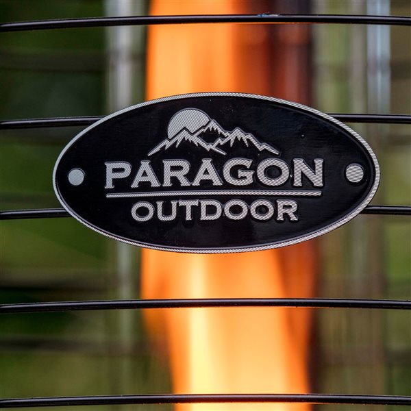 Paragon-Outdoor Helios 35000-BTU Hammered Bronze Steel Floorstanding Liquid propane Digital Round Flame Tower Patio Heater - …