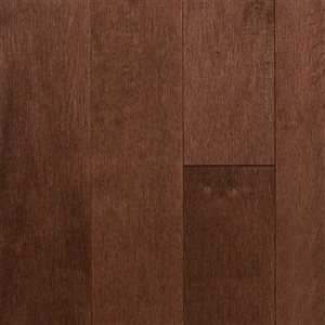 Échantillon de plancher Bois massif érable argenté Duro Design cappuccino 66 po x 3,25 po