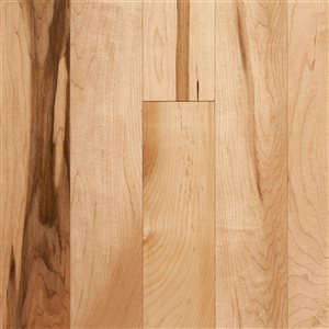 Échantillon de plancher  en bois massif Duro Design érable à sucre 66 po x 3,25 po naturel