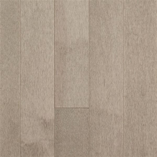 Échantillon de plancher de bois massif érable argenté préfini Wicker Duro Design 66 po x 3,25 po