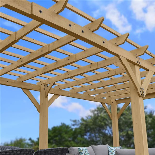 Pergola en cèdre 10 x 22 pi Meridian par Yardistry