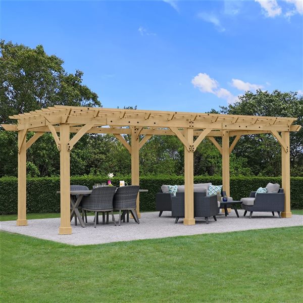 Pergola en cèdre 10 x 22 pi Meridian par Yardistry