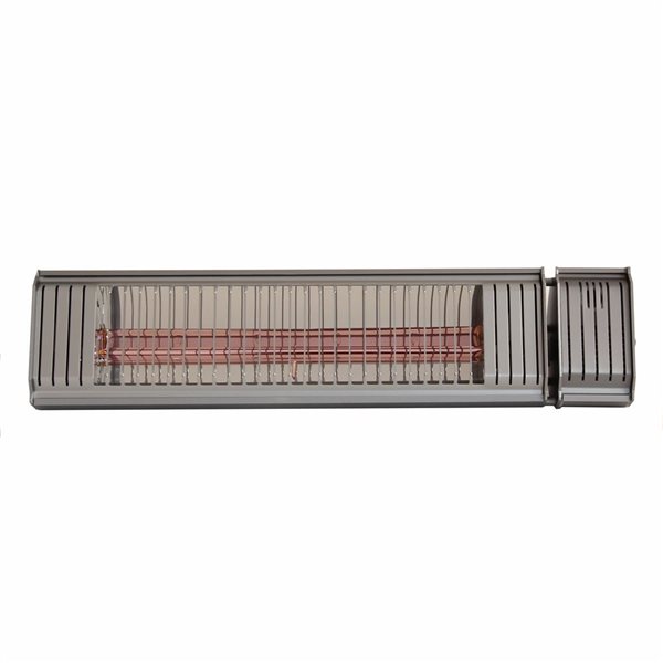 Radiateur électrique de terrasse Paramount intelligent 21,9 po 1500 BTU gris acier