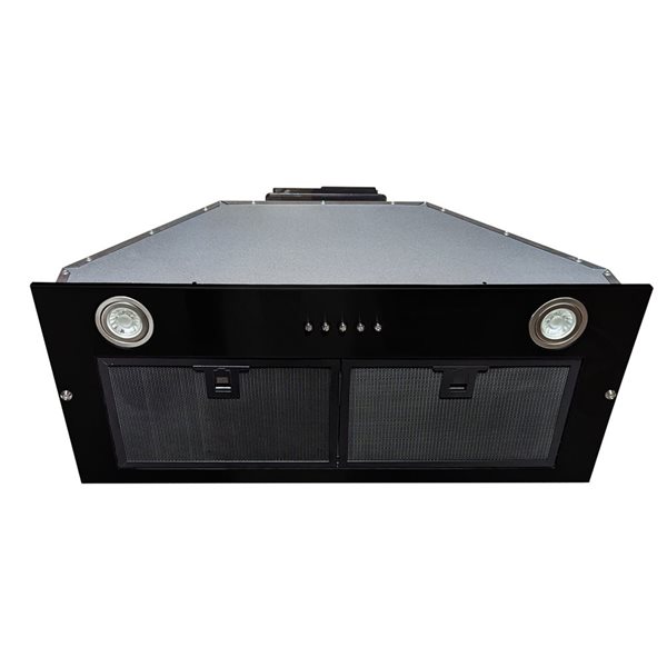 Turin Elite 70 28-in 600 CFM Black Built-In Range Hood