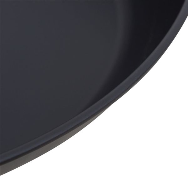 Sunjoy 22-in Black Steel Round Wood-Burning Fire Pit