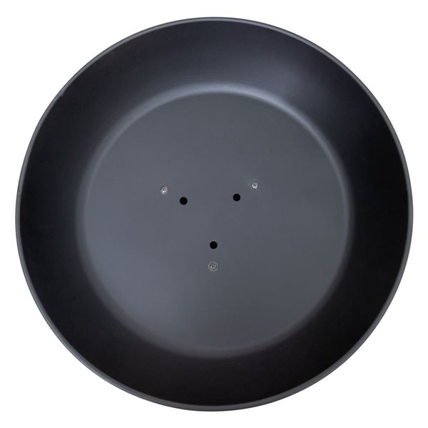 Sunjoy 22-in Black Steel Round Wood-Burning Fire Pit