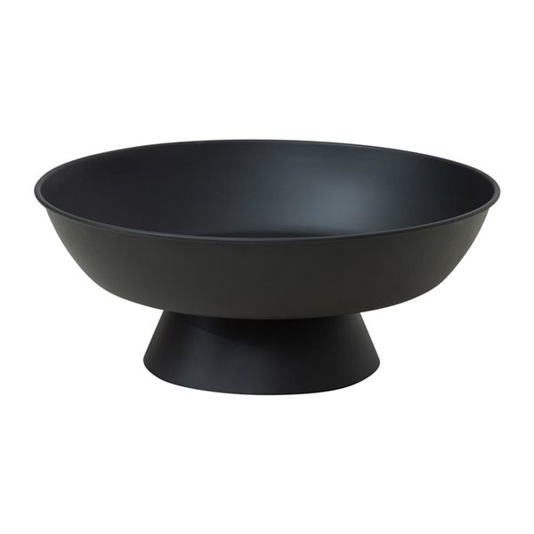 Sunjoy 22-in Black Steel Round Wood-Burning Fire Pit