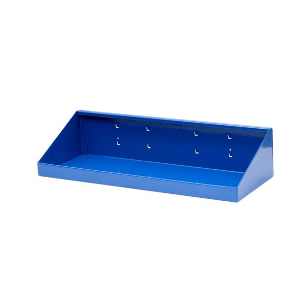 Triton Products 18-in W x 6-1/2-in D Blue Epoxy Powder Coated Steel Shelf for LocBoard