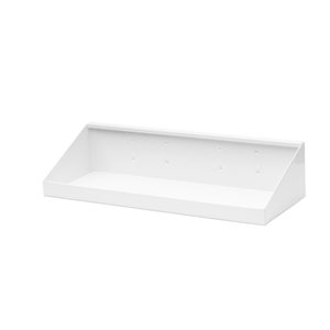 Triton Products 18-in W x 6-1/2-in D White Epoxy Powder Coated Steel Shelf for LocBoard