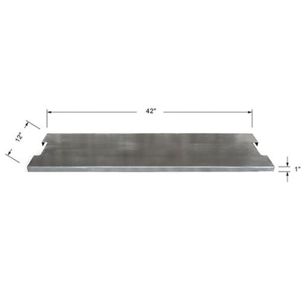 Elementi 42 x 12-in Rectangle Stainless Steel Fire Table Lid