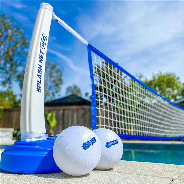 GoSports Splash Net Pro Pool Volleyball Set - Blue