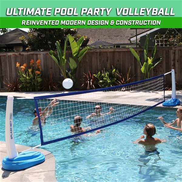 GoSports Splash Net Pro Pool Volleyball Set - Blue