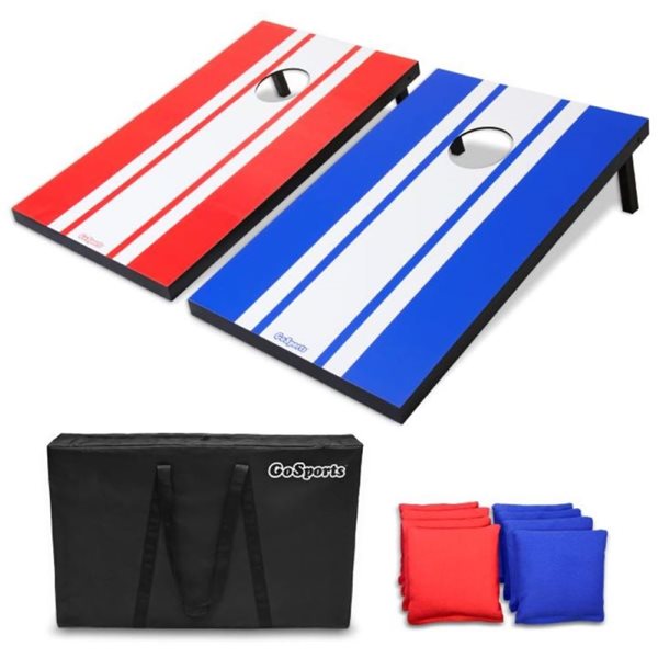 GoSports Classic Cornhole Set - Blue and Red