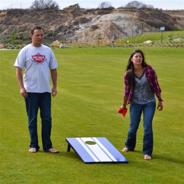 GoSports Classic Cornhole Set - Blue and Red