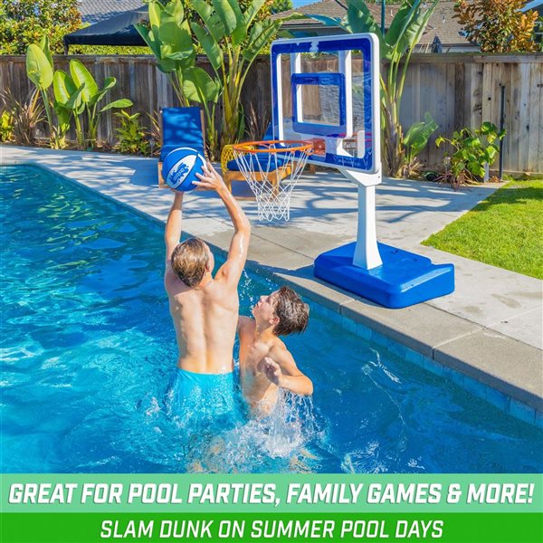 GoSports Splash Hoop Elite Pool Basketball - Blue