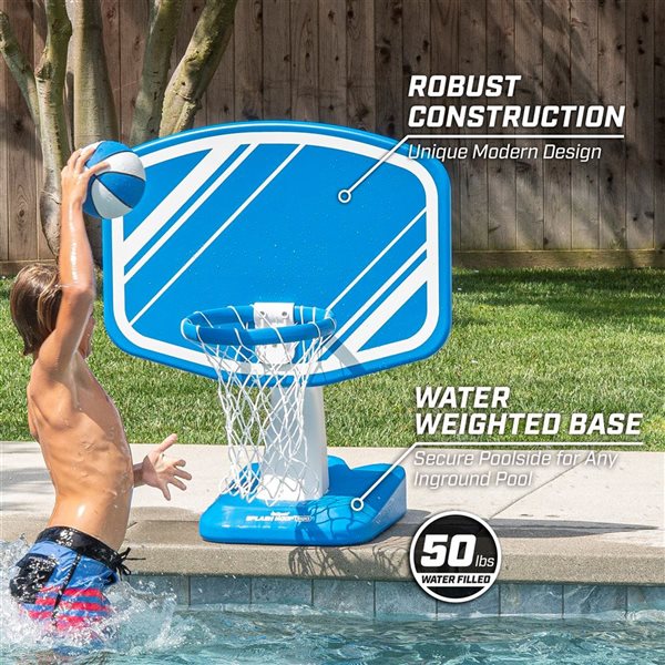 GoSports Splash Hoop Pro Pool Basketball - Blue