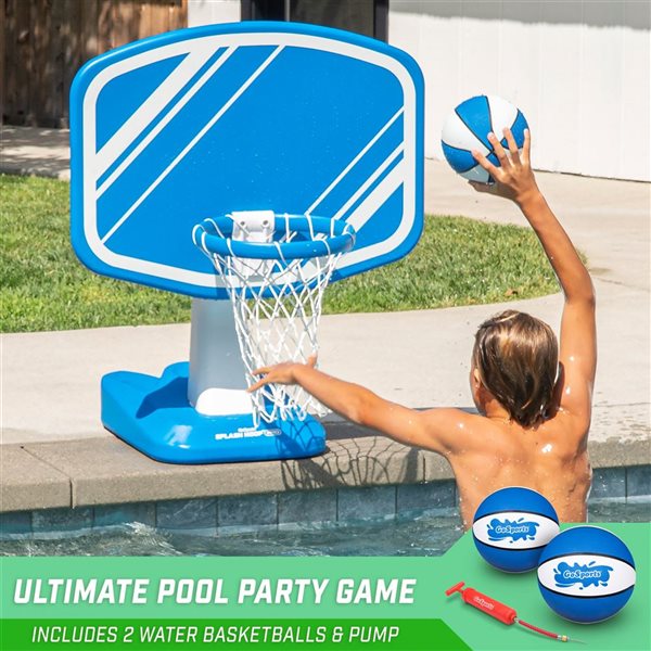 GoSports Splash Hoop Pro Pool Basketball - Blue