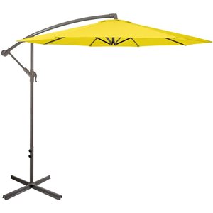 Northlight 10-ft Yellow Offset Outdoor Patio Umbrella with Hand Crank