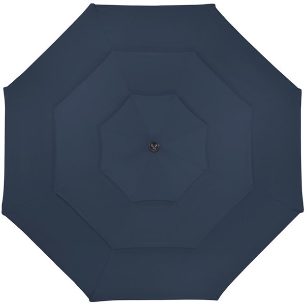 Northlight 9.75-ft Navy Blue Outdoor Patio Market Umbrella with Hand Crank and Tilt