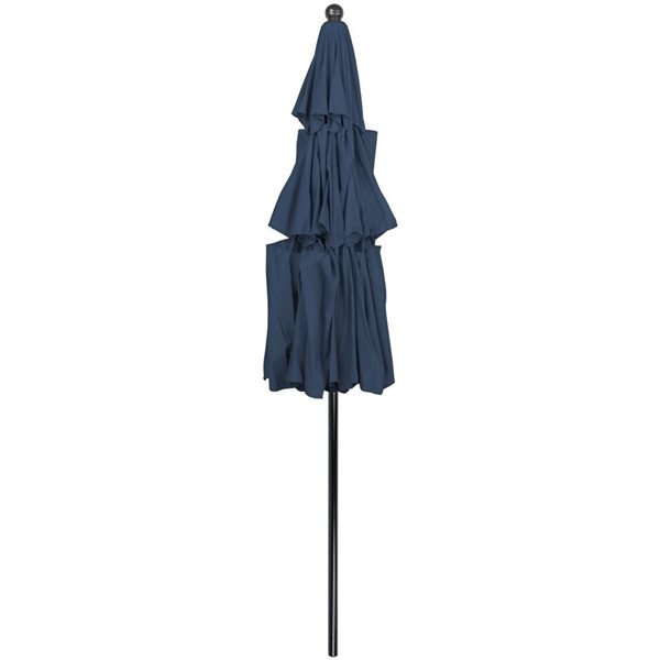 Northlight 9.75-ft Navy Blue Outdoor Patio Market Umbrella with Hand Crank and Tilt