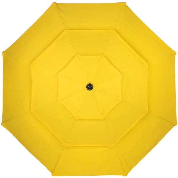 Northlight 9.75-ft Yellow Outdoor Patio Market Umbrella with Hand Crank and Tilt