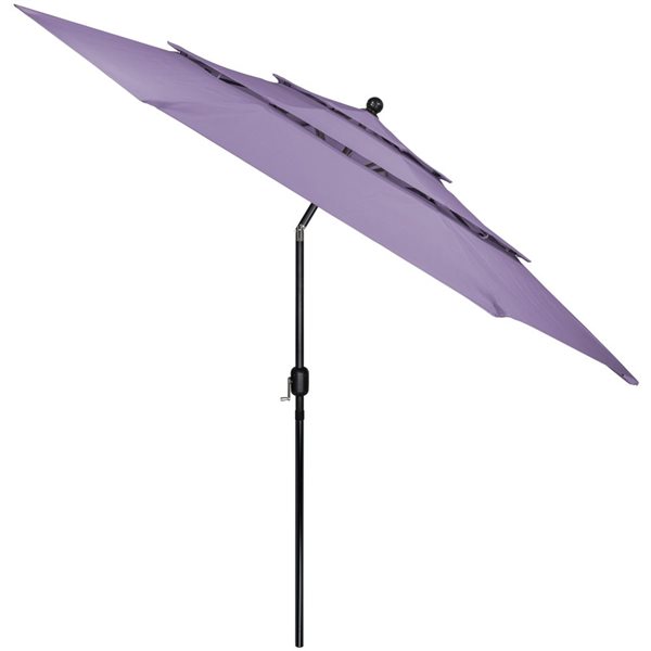 Northlight 9.75-ft Purple Outdoor Patio Market Umbrella with Hand Crank and Tilt