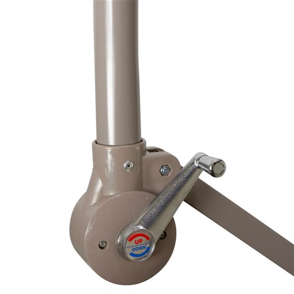 Northlight 10-ft Pink Offset Outdoor Patio Umbrella with Hand Crank