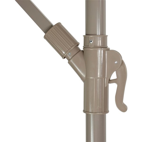 Northlight 10-ft Pink Offset Outdoor Patio Umbrella with Hand Crank